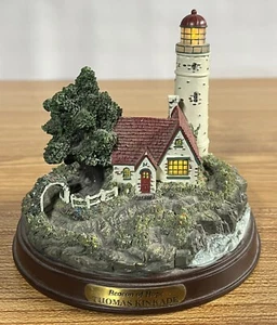 Thomas Kinkade Seaside Memories Beacon of Hope Light-up Lighthouse - Tested - Picture 1 of 7