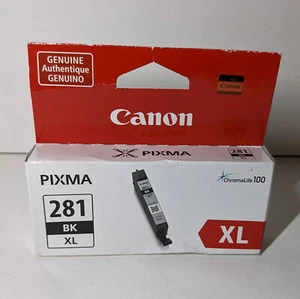 Canon Genuine PIXMA CLI-281XL Black Ink Cartridge - New & Sealed - Picture 1 of 3
