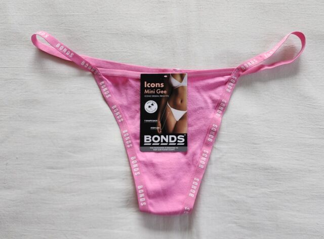 Bonds Women's Black Thongs & G-Strings - Organics Ribbed Gee