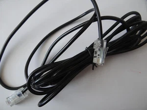 Telefonkabel mit beidseitigem 8 poligem RJ-45 Stecker - 3 Meter - 4 Pole belegt - Zdjęcie 1 z 2