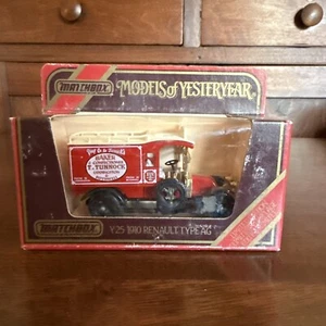 VTG Matchbox 1984 Models of Yesteryear Y25 1910 RENAULT TYPE AG - BAKER CONFECTI - Picture 1 of 5