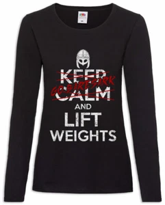 Go Baresark And Lift Weights Damen Langarm T-Shirt Wikinger Vikings Gewichtheben - Picture 1 of 1
