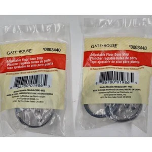 Adjustable Floor Door Stop Oil Rubbed Bronze 1 3/4" Gatehouse #0803440 Lot of 2 - Picture 1 of 3