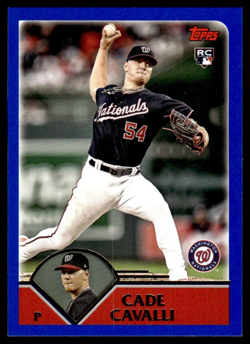 2023 Topps Archives 2011 Cade Cavalli Rookie Washington Nationals #296