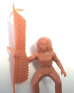 Marx Spielzeug Indianer 50er Jahre Sammlerstück 3 Zoll Rarität intakt - Bild 1 von 9
