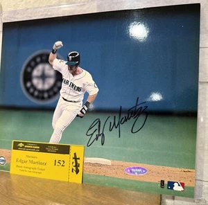 EDGAR MARTINEZ Signed Seattle MARINERS 8x10 PHOTO  - Tristar COA w/ Auto Ticket - Picture 1 of 6