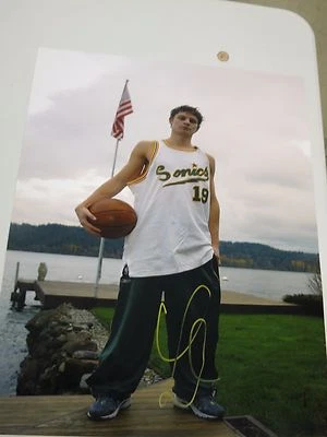 Luke Ridnour Minnesota Timberwolves,Sonics Signed 16x20 Photo LOM COA CB 111 Foto 1 de 2