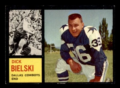 1962 Topps Football #43 Dick Bielski EX - Image 1 of 2