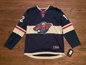 NWT Fanatics Breakaway Minnesota Wild #12 Hockey Jersey Large - Picture 1 of 12