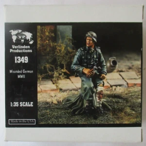 VERLINDEN PRODUCTIONS 1349 WWII VERWUNDETER DEUTSCHER MOTORRADFAHRER 1:35 MODELLBAUSATZ - Bild 1 von 3