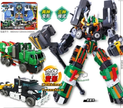 Tobot V Galaxy Detectives Big Beast Transforming Combined Robot Figure Toy - Image 1 of 4