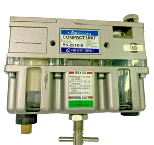 NIHON SEIKI BN-2510-8 NISCON Compact Unit FRL Filter Regulator Lubricator  - Picture 1 of 3