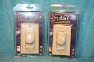 2 - Monster Kabel SVC75 - Dekor - Stereo Lautstärkeregler - Knochen - Neu kostenloser Versand - Bild 1 von 2