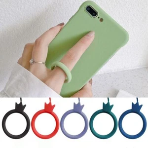 Soft U Disk Crown Pendant Anti-Lost Silicone Ring Mobile Phone Lanyard - Zdjęcie 1 z 7