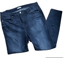 Good American Size 18 Good Legs Skinny Jeans Blue Dark Wash