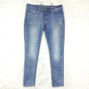 Levi's Womens Jeans 711 Skinny Blue Denim Light Wash Whiskering Mid Rise 30 - Picture 1 of 12