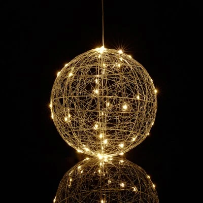 Led dekokugel Drahtlichtkugel Dekolampe Batteriebetriebene Deko warmweiß - Bild 1 von 4