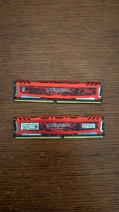 Crucial Ballistix 16GB (2x8GB) DDR4 2400 RAM 288pin - Picture 1 of 2