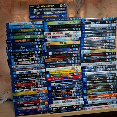 94 X Blu ray Job Lot bulk bundle mix of movies films Action Comedy Family Kids 2 - Image 1 of 4