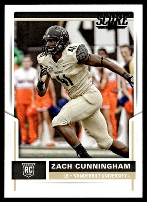 2017 Score Zach Cunningham Rookie NCAA #344 - Image 1 of 2