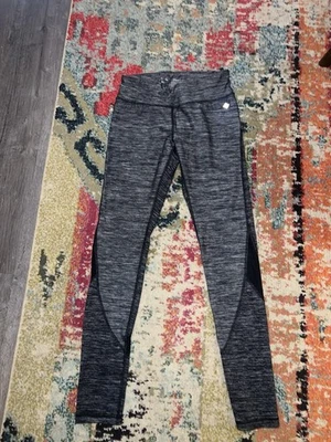 Nicole Miller Black and Grey Mesh leggings - Image 1 of 4