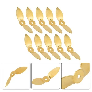 Premium Propeller Style Blades For DIY Lure Making Gold And Silver Pack Of 10 - Picture 1 of 48