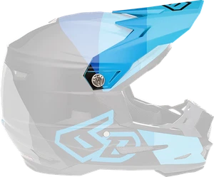 6D HELMETS ATR-2Y Visor - Range - Blue 72-4138 - Bild 1 von 1