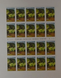 US SCOTT 3089 BOOKLET OF 20 IOWA STATEHOOD STAMPS 32 CENT FACE MNH - Picture 1 of 1