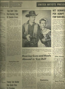 Waffengürtel United Künstler Pressebuch Western Film GEORGE MONTGOMERY - Bild 1 von 1