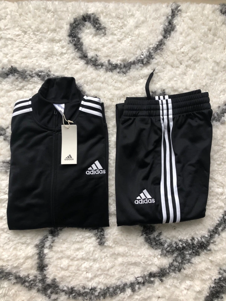 adidas Men's Primegreen Essentials 3-Stripes Track Suit (Jacket & Pant) GK9658