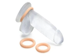 Jock Discreet Extremely Flexible Soft Silicone Male Cock Ring Set Light, New - Picture 1 of 3