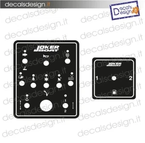 Adesivo per quadro utenze strumenti + selettore joker boat clubman gommone - Imagen 1 de 5
