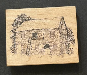 PSX Old Stone Barn HC1607 Limited Edition Rubber Stamp VTG 1995/1996 Countryside - Picture 1 of 6