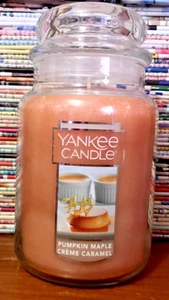 PUMPKIN MAPLE CREME CARAMEL 22 OZ Original Large Jar Candle YANKEE CANDLE 1 WICK - Bild 1 von 2