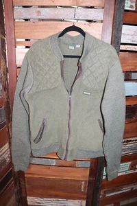 Giacca Maglione Vintage Remington L Verde Zip Up Caccia Polar Plus Made in USA ottime condizioni - Foto 1 di 8