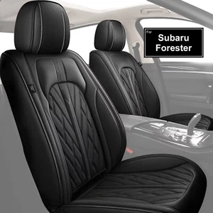 For Subaru Forester 2005-2023 Car Accessories 5-Seat Covers CushionFuax Leather - Picture 1 of 8