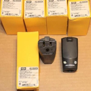One Hubbell HBL5569EBK Ergo Grip 15 A Female Plug 125V 2P 3W 5-15R More Avail - Picture 1 of 1