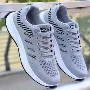 2025 Shoes for Men Casual Slip on Fashion Sneakers Breathable Running Shoes - Picture 1 of 26