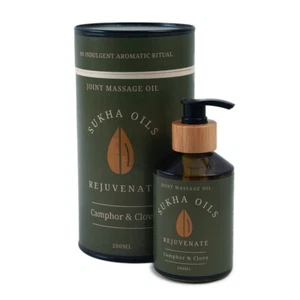 Sukha Öle - Aromatherapie Gelenkmassageöl - verjüngend - Kampfer & Nelke 200ml - Bild 1 von 3