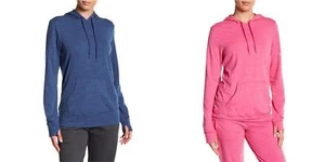 Adidas Women Hoodies Climalite Front Pocket Pullover Long Sleeve Sweatshirt NEW - Picture 1 of 5