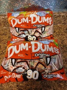 Dum Dums Original Flavor Mix Lollipops & Suckers, Party Candy, 15.4 oz (2 Bags) - Picture 1 of 4