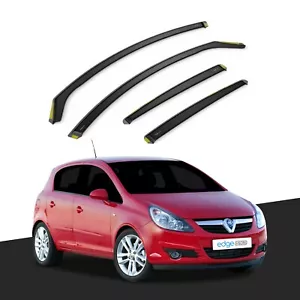 Deflectores de viento Vauxhall Corsa D E 2006-2019 5 puertas hatchback 4 piezas tintados - Imagen 1 de 10
