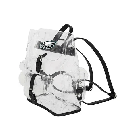 Football Philadelphia Eagles Backpack Bag Transparent Clear 12"x4.5"x10" Cover