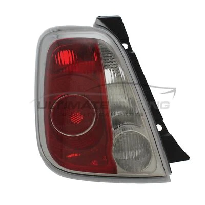Rear Light Fits Fiat 500 2008-2015 Tail Lamp Back Lens Passenger Side Left Hand - Image 1 of 4