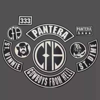 EMBROIDERED PANTERA CFH FULL PATCH SET 10pcs (Please Read Ad) - Image 1 of 4
