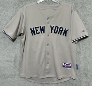 Vintage New York Yankees Jersey Mens Sz 48 Majestic MLB Baseball Away Gray #26 - Picture 1 of 12