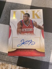 2013-14 Panini Immaculate INK /99 Thaddeus Young #4 Auto