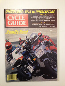 1984 may - CYCLE GUIDE magazine motorcycle - vintage - ENGLISH - CANADA