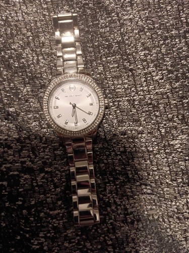Michael Kors MK#1059 34 MM Donna Solo Tempo Argento Acciaio Inox Tre Mani