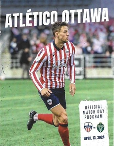 ATLETICO OTTAWA VS YORK UNITED 13.04.2024 CPL SEASON SOCCER FOOTBALL PROGRAM - Picture 1 of 1